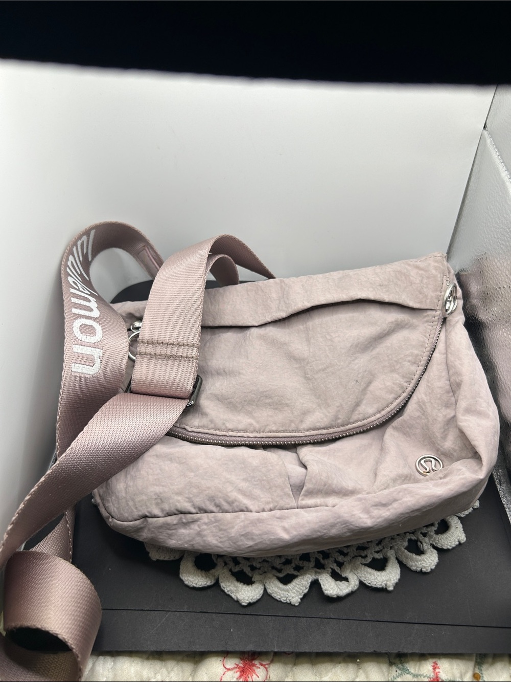 lululemon athletica Mauve Pink Crossbody Bag